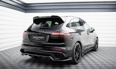Тюнинговый диффузор на задний бампер Porsche Cayenne Mk2 послерестайл фото
