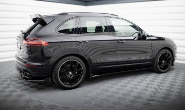 Тюнинговые листвы (диффузоры) на боковые пороги Porsche Cayenne Mk2 рестайл фото