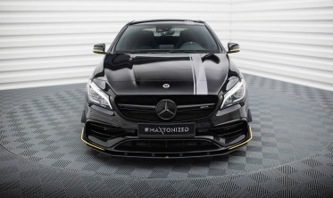 Нижній дифузор на передній бампер Street Pro Mercedes-AMG CLA 45 Aero C117 рестайл фото
