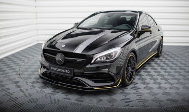 Нижній дифузор на передній бампер Street Pro Mercedes-AMG CLA 45 Aero C117 рестайл фото