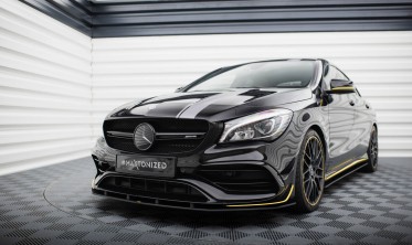Нижній дифузор на передній бампер Street Pro Mercedes-AMG CLA 45 Aero C117 рестайл фото