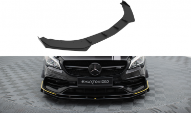 Нижний диффузор + накладки на передний бампер Street Pro Mercedes-AMG CLA 45 Aero C117 рест. фото