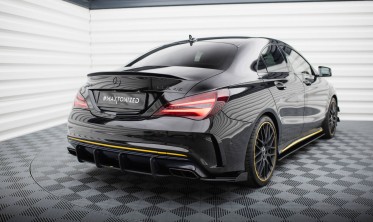 Комплект тюнинг накладок на задний бампер Street Pro Mercedes-AMG CLA 45 Aero C117 рест. фото