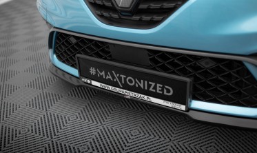 Тюнинговая накладка (диффузор) на передний бампер Renault Clio R.S. Line Mk5 вар. 1 фото