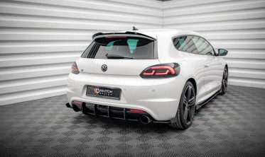 Центральний дифузор на задній бампер Street Pro Volkswagen Scirocco R Mk3 фото