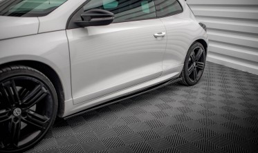 Тюнинговые накладки (листвы) на пороги VW Scirocco R Mk3 вар. 2 фото