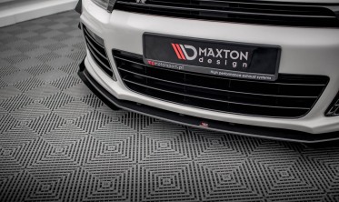 Нижний диффузор + боковые накладки на передний бампер Street Pro VW Scirocco R Mk3 фото