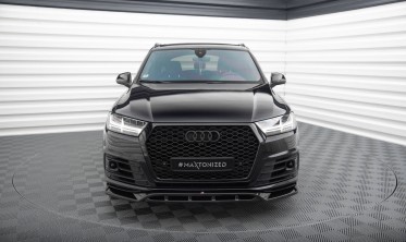 Тюнинговая накладка (диффузор) на передний бампер Audi SQ7 / Q7 S-Line Mk2 вар. 2 фото