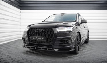 Тюнинговая накладка (диффузор) на передний бампер Audi SQ7 / Q7 S-Line Mk2 вар. 2 фото