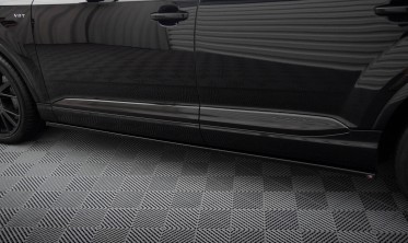 Бокові накладки (лістви) під пороги Audi SQ7 / Q7 S-Line Mk2 вар. 2 фото