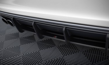 Центральний дифузор на задній бампер Street Pro Audi S3 Sportback / Hatchback 8V фото