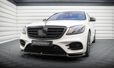 Тюнінгова накладка на передній бампер Mercedes-Benz S AMG-Line W222 рестайл вар. 1 фото