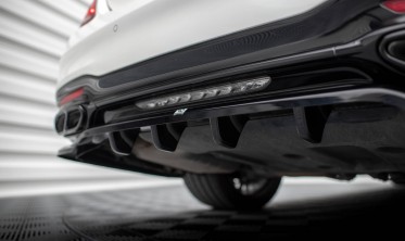 Тюнинг накладка (диффузор) на задний бампер Mercedes-Benz S AMG-Line W222 рестайл фото