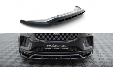 Тюнинговая накладка (диффузор) на передний бампер Jaguar E-Pace Mk1 R-Dynamic фото