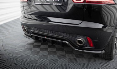 Тюнінговий нижній дифузор на задній бампер Jaguar E-Pace Mk1 R-Dynamic фото