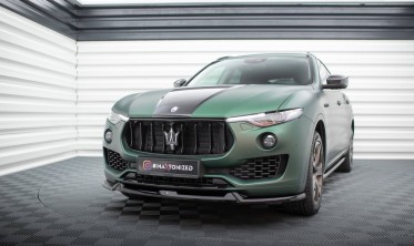 Тюнинговая накладка (диффузор) на передний бампер Maserati Levante Mk1 вар. 1 фото
