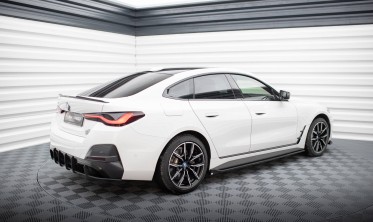 Тюнинговые накладки (листвы) на пороги BMW i4 Gran Coupe G26 M-pack вар. 1 фото