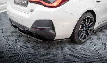 Тюнинг накладка на задний бампер BMW i4 Gran Coupe G26 M-pack вар. 1 фото