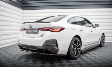 Тюнинг накладка на задний бампер BMW i4 Gran Coupe G26 M-pack вар. 1 фото