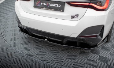 Тюнинговый диффузор заднего бампера BMW i4 Gran Coupe G26 M-pack вар. 2 фото