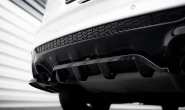 Центральный тюнинг диффузор заднего бампера Ford Kuga Mk2 ST-Line фото
