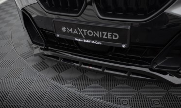 Тюнинговая накладка (диффузор) на передний бампер BMW X6 G06 M-Pack рестайл вар. 1 фото