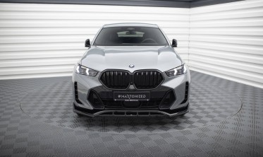 Нижня тюнінгова накладка переднього бампера BMW X6 G06 M-Pack рестайл вар. 2 фото