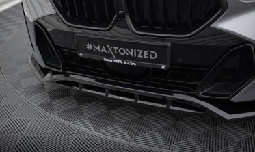 Нижня тюнінгова накладка переднього бампера BMW X6 G06 M-Pack рестайл вар. 2 фото