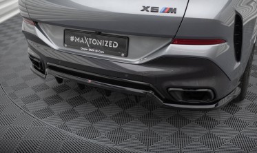 Тюнинговый диффузор на задний бампер BMW X6 G06 M-Pack послерестайл вар. 1 фото