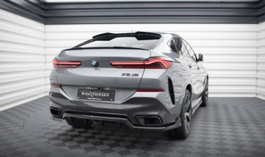Задний тюнинг диффузор на бампер BMW X6 G06 LCI M-sport вар. 2 фото