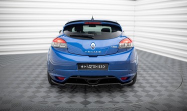 Тюнинговый диффузор (накладка) на задний бампер Renault Megane Mk3 RS фото