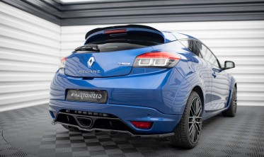 Тюнинговый диффузор (накладка) на задний бампер Renault Megane Mk3 RS фото