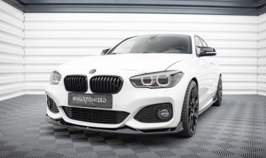 Тюнинговая передняя накладка CSL стиль на бампер BMW 1 F20 M-Pack / M140i рестайл вар. 4 фото