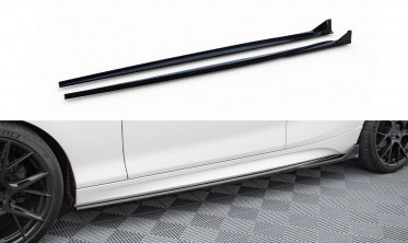 Тюнинг листвы (накладки) CSL стиль на пороги BMW 1 F20 M-Pack / M140i рестайл вар. 3 фото