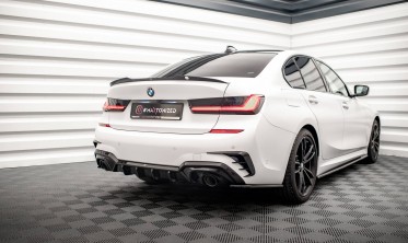 Задній центральний дифузор на бампер BMW 3 G20 / G21 M-Pack фото