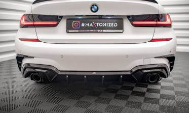 Задній центральний дифузор на бампер BMW 3 G20 / G21 M-Pack фото