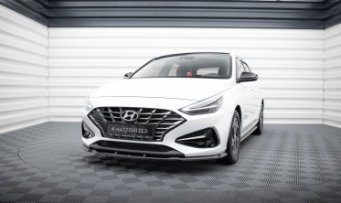 Тюнинговая накладка (юбка) на передний бампер Hyundai I30 Mk3 рестайл вар. 1 фото