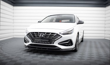 Тюнінговий дифузор (елерон) на передній бампер Hyundai I30 Mk3 рестайл вар. 2 фото
