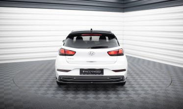 Тюнінговий дифузор (накладка) на задній бампер Hyundai I30 Mk3 рестайл фото
