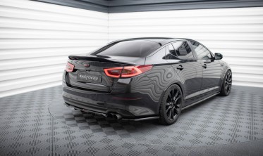 Тюнинговый задний диффузор (накладка) на бампер Kia Optima Mk3 фото