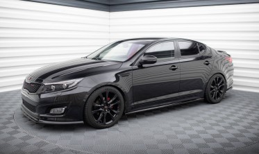 Боковые накладки (листвы) на пороги Kia Optima Mk3 фото