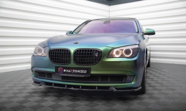 Нижня тюнінг накладка (елерон) на передній бампер BMW 7 F01 вар. 2 фото