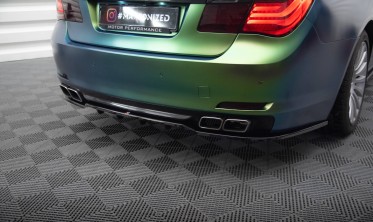 Тюнинговый нижний диффузор на задний бампер BMW 7 F01 фото