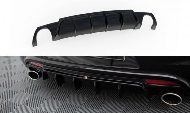 Центральний тюнінг дифузор на задній бампер Volkswagen Scirocco R Mk3 вар. 2 фото