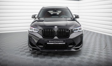 Нижня тюнінг накладка (дифузор) під передній бампер BMW X3 M F97 після рестайл вар. 2 фото