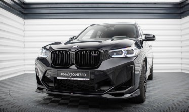 Нижня тюнінг накладка (дифузор) під передній бампер BMW X3 M F97 після рестайл вар. 2 фото