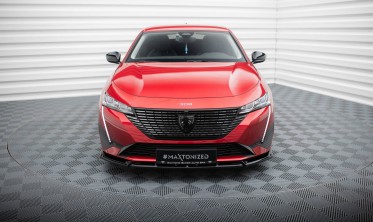Нижня накладка (губа) під передній бампер Peugeot 308 Mk3 вар. 2 фото