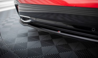 Тюнинговый диффузор (накладка) на задний бампер Peugeot 308 Mk3 фото