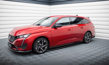 Нижние накладки (листвы) под боковые пороги Peugeot 308 Mk3 фото