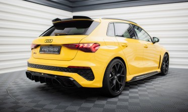 Тюнінговий 3D спойлер на кришку багажника Audi RS3 / S3 / A3 S-Line Sportback 8Y фото